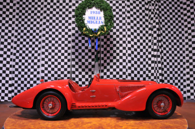 1938 Alfa Romeo 8C 2900B MM ... This particular car won the 1938 Mille Miglia race. (Simeone Foundation Museum in Philadelphia)