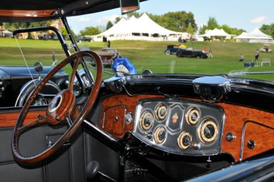 Dashboard of a 1934 Packard V12 Touring Car at the 2008 Meadow Brook Concours d'Elegance in Rochester, Michigan.