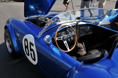 1966 Shelby Cobra in the paddock area of the 2008 Monterey Historic Automobile Races at Laguna Seca Raceway.