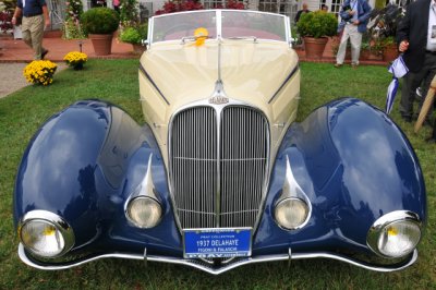 1937 Delahaye Model 135 by Figone & Falaschi, at the 2008 St. Michaels Concours d'Elegance on Maryland's Eastern Shore.