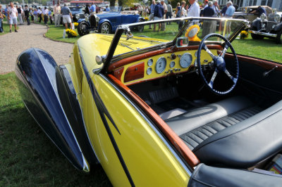 1938 Talbot Lago T150-C Cabriolet by Figoni & Falasch, at the 2008 St. Michaels Concours dElegance on Marylands Eastern Shore.