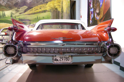 1959 Cadillac Series 62 in the 2008 Fins exhibit at the Antique Automobile Club of America Museum in Hershey, Pennsylvania.