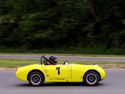 1959 Austin-Healey Sprite during the 2006 Jefferson 500 weekend at Summit Point Raceway in West Virginia.