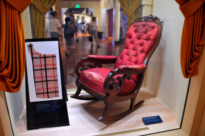 It was on this rocking chair that President Abraham Lincoln was assassinated in 1865. ... Henry Ford Museum, Dearborn, Michigan.