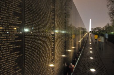 Washington's Vietnam Veterans Memorial was designed by Maya Ying Lin.