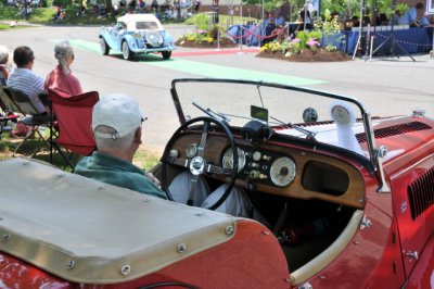 Morgan owner waits for his turn at the awarding ceremony.