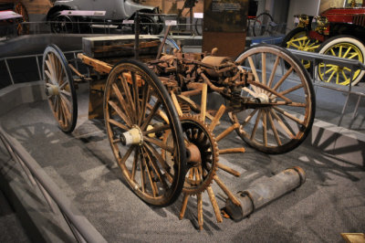 The 1891 Nadig was capable of a top speed of 6 to 15 mph. It was displayed in an auto show in 1900, New York City's first.