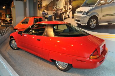 The 1996 EV1 had a range of 55 to 95 miles. The 1999 model could go 75 to 130 miles.