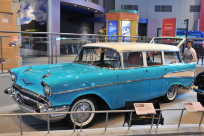 1957 Chevrolet 210 Station Wagon, on loan from Dave Holschwander.