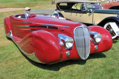 1939 Delahaye 165 Cabriolet by Figoni & Falaschi, owned by the Peter Mullin Foundation, Best of Show among foreign cars