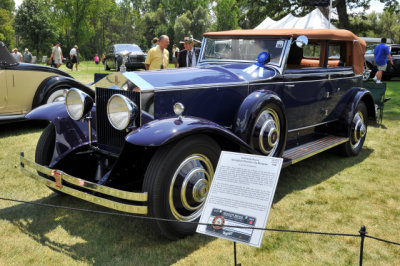 1930 Rolls-Royce Phantom I Convertible Sedan by Brewster, owned by Ed and Judy Schoenthaler (PP st)