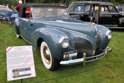 1940 Lincoln Continental Cabriolet, owned by Richard and Barbara Duncan