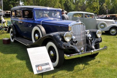 1933 Pierce-Arrow 836 Limousine, once owned by a Korean prince who lived in Japan. It is now owned by Marvin M. Tamaroff.