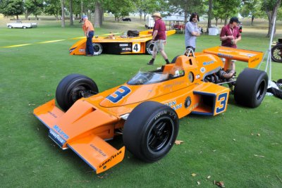 1974 McLaren M16 C/D Indianapolis Race Car displayed to mark McLaren's 40th anniversary, owned by Patrick S. Ryan