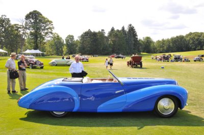 1948 Delahaye 135MS Cabriolet by Faget-Varnet, owned by Cathy and Jerry Gauche