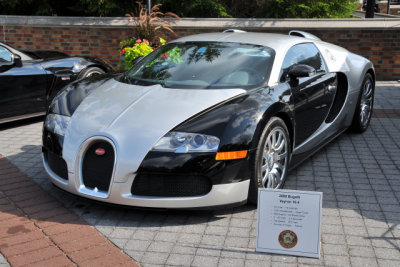 Though not part of the concours, several late-model exotics were displayed on the grounds, including this 2008 Bugatti Veyron.