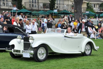 Best of Show -- 1933 Delage D8S De Villars Roadster owned by The Patterson Collection of Louiseville, Ky. (CR; see CAPTION)