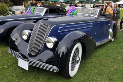 Runner-up -- 1930 Duesenberg J Graber Cabriolet owned by Sam and Emily Mann of Englewood, N.J. (CR)