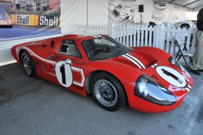 Dan Gurney and A.J. Foyt won the 1967 Le Mans 24-hour race in this 1967 Ford GT Mk. IV, now owned by the Henry Ford Museum.