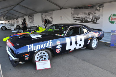1970 Plymouth 'Cuda Trans-Am race car formerly driven by Dan Gurney and Swede Savage. Now owned by Craig Jackson.