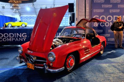 1955 Mercedes-Benz 300 SL Gullwing (WB, BR), estimated value $550,000-$650,000, reserve not met, unsold
