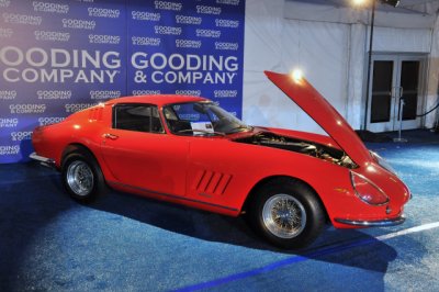 1966 Ferrari 275 GTB Alloy Long-Nose (BR), est. $950,000-$1.2 million, high bid $900,000, reserve not met, unsold