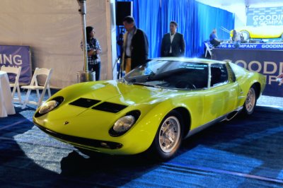 1967 Lamborghini Miura S (WB, BR), sold for $533,500 (sale prices shown include 10% buyers premium)