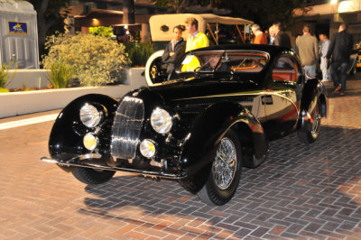 1938 Talbot-Lago T150-C Lago Speciale Teardrop Coupe, sold for $4.62 million, chassis no. 90034, 170 hp (rated 140), 3996cc six