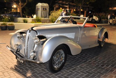 1938 Delahaye 135MS Sports Cabriolet, sold for $852,500, chassis no. 60123, deVillars coachwork, Best in Class at Pebble Beach