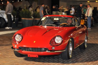 1967 Ferrari 275 GTB/4 Berlinetta, sold for $1,045,000, chassis no. 10387, 300 hp, 3286 cc DOHC V12, 5-speed  manual transaxle