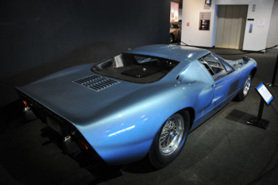 1967 Ford GT40 Mark III, with round rather than oblong headlights, enlarged rear for luggage, more comfortable ride and interior