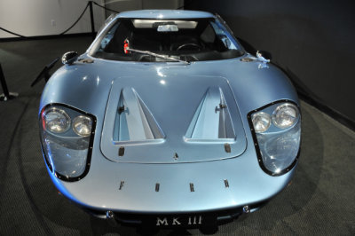 1967 Ford GT40 Mark III, street-legal like other Mark IIIs; from Margie and Robert E. Petersen Collection