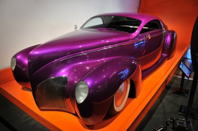 1939 Lincoln Zephyr Scrape, with 1941 front clip; designed by former Hot Rod Magazine editor Terry Cook; Petersen Collection