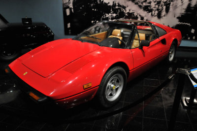 1982 Ferrari 308 GTSi, driven by Tom Selleck and Larry Manetti in TV series Magnum P.I.; from Petersen Collection