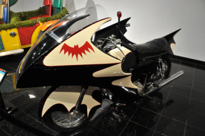 1966 Yamaha YDS-3 Batcycle, created by Richard Korkes of Korky's Kustom Studios, from Margie and Robert E. Petersen Collection