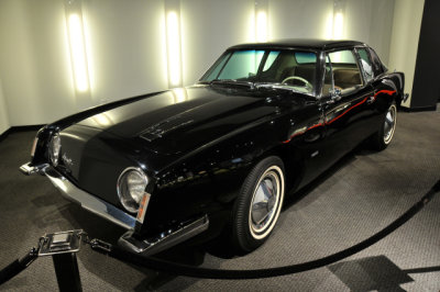 1963 Studebaker Avanti, no. 136  of 4,643 built by Studebaker, from Petersen Museum Collection, gift of Ann and Wendell Hanks