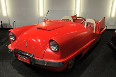 1951 Skorpion ... based on Crosley running gear and sold complete or as a kit for home assembly; gift of John A. Wills to museum