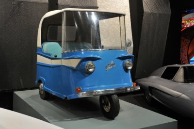 1960 Taylor-Dunn Trident ... built in Los Angeles and called a Neighborhood Electric Vehicle; from Petersen Museum Collection