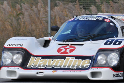 Vic Elford drives a private collector's Porsche 962. (ST, CR)