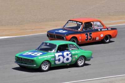 (23rd) No. 58, Jon Norman, Berkeley, CA, 1971 Alfa Romeo GTV, and (2nd) No. 35, Tom Brecht, Escondido, CA, 1968 BMW 2002 T/A