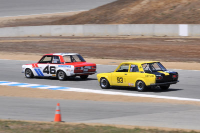 (6th) No. 46, John Morton, Vista, CA, 1970 Datsun 510, and (5th) No. 93, Dave Stone, Menlo Park, CA, 1971 Datsun 510