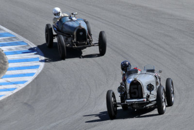 (13th) No. 51, Hubert Jaunin, 1933 Bugatti Type 51, in front, and an unknown Bugatti  (3141)