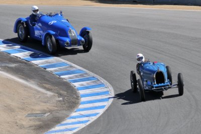 No. 8, Scott Larson, 1938 Bugatti Type 57, behind (3170)