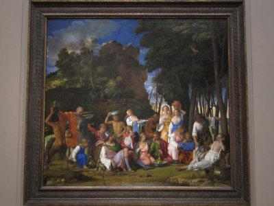(2) Giovanni Bellini and Titian, The Feast of the Gods, 1514/1529