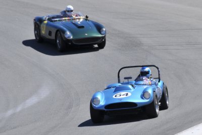 No. 64, Bob Hardison, 1958 Echidna, and No. 86, Bernard Juchli, 1955 Jaguar Hagemann Special