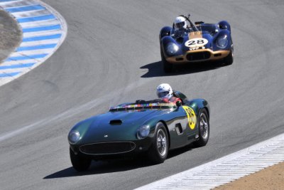 No. 86, Bernard Juchli, 1955 Jaguar Hagemann Special, and No. 28, Terry Larson, 1958 Lister