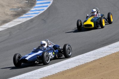 (21st) #21 Jim Smith, Woodside, CA, 1962 Cooper Formula Junior, and (22nd) #118 Jack Fitzpatrick, Rescue, CA, 1960 Lotus 18