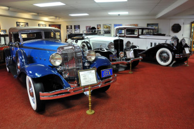 1932 Chrysler Custom Imperial by LeBaron, 1932 Auburn 12-160A Convertible Coupe and 1930 Packard Speedster Eight Victoria