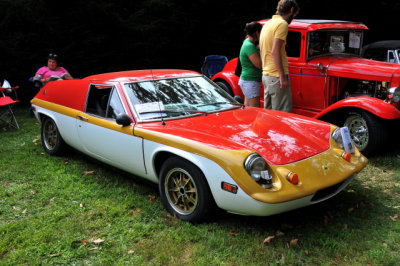 1966 Lotus Europa S2 in Team Gold Leaf colors, owned by George Alderman, New Castle, DE (6182)