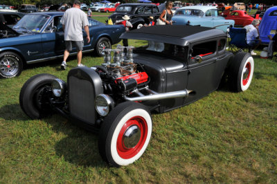1930 Ford Model A hot rod with Oldsmobile V8, owned by Mark Seward, Cochranville, PA (6254)
